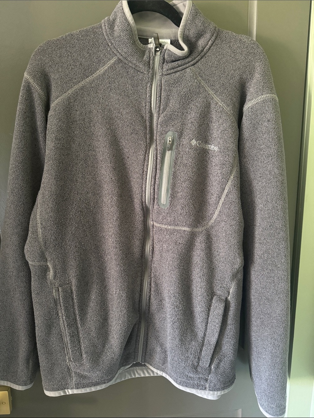 Columbia Men's Gray Zip-Up Jacket size Large